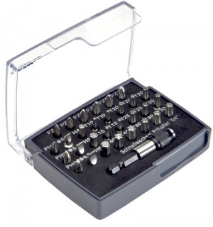 1/4 Bits in praktischer Box. Passend zu  242950 Bitschrauber 1000 V AC.