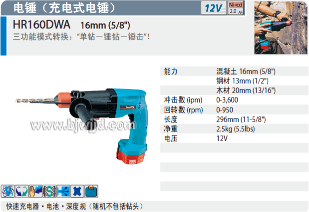 ձMAKITAʽ紸-HR160DWA
